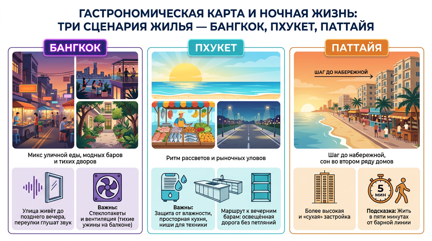 Гастрономическая карта и ночная жизнь